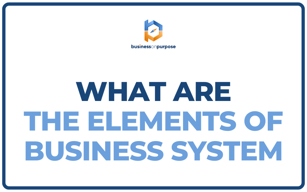 What Are The Elements Of Business System